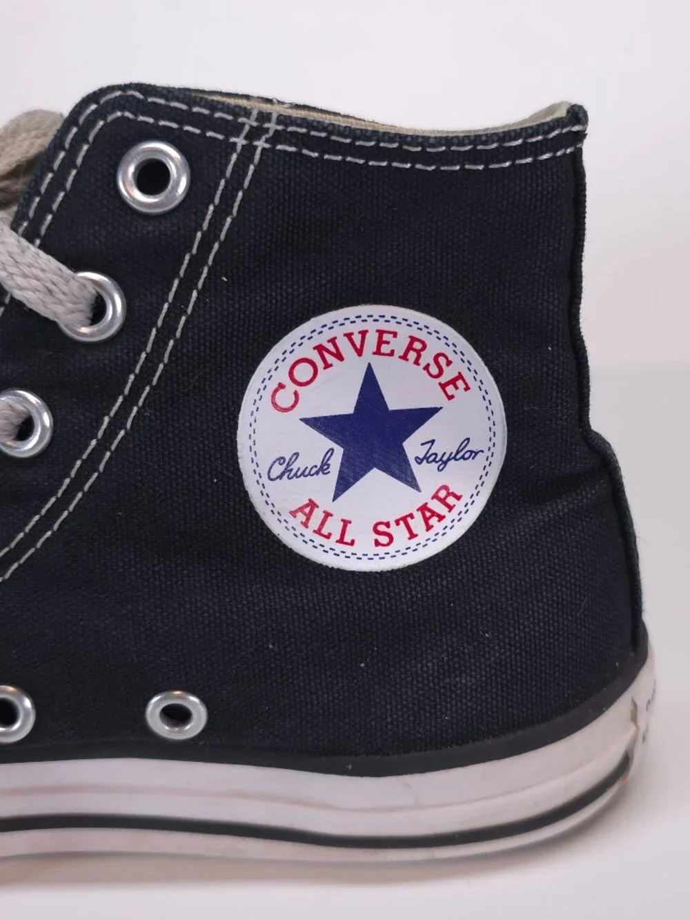 Converse Chuck Taylor All Star Hi Black Youth Size 2 Sneakers